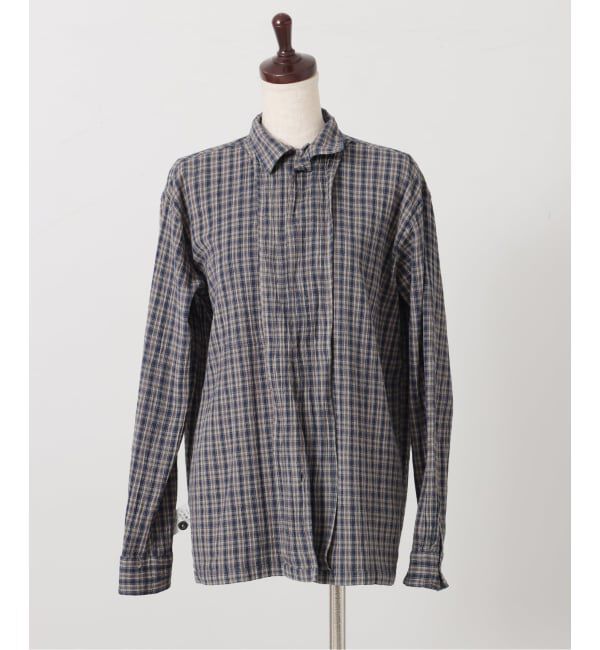 journal standard luxe「【HTS】COTTON CHECK ONE-UP COLLAR SHIRT」|シャツ・ブラウス|