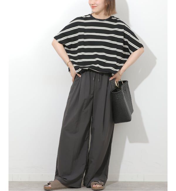 JOURNAL STANDARD relume「《追加予約2》フレンチスリーブボーダーTシャツ」|Tシャツ・カットソー|