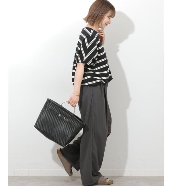JOURNAL STANDARD relume「《追加予約2》フレンチスリーブボーダーTシャツ」|Tシャツ・カットソー|