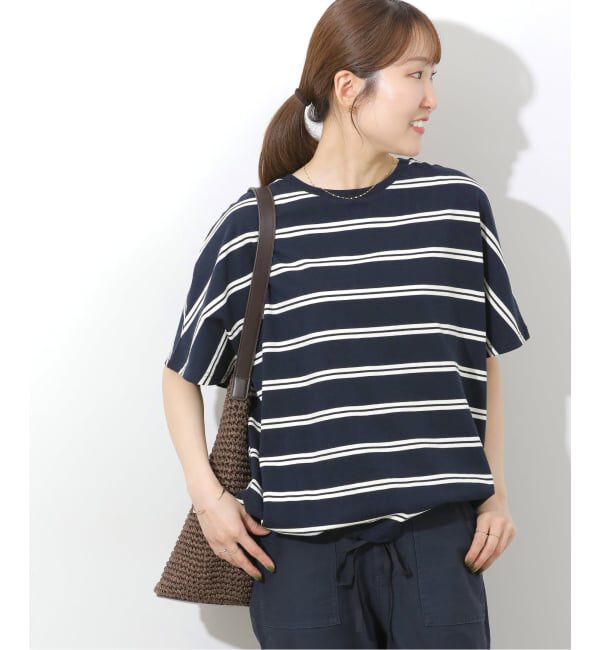 JOURNAL STANDARD relume「《追加予約2》フレンチスリーブボーダーTシャツ」|Tシャツ・カットソー|