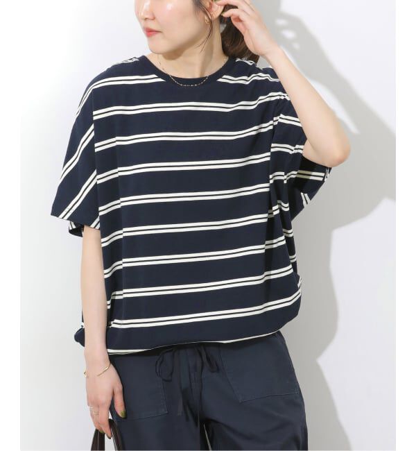 JOURNAL STANDARD relume「《追加予約2》フレンチスリーブボーダーTシャツ」|Tシャツ・カットソー|