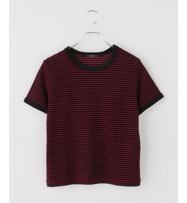 JOURNAL STANDARD「パイルボーダーT」|Tシャツ・カットソー|ブラック A