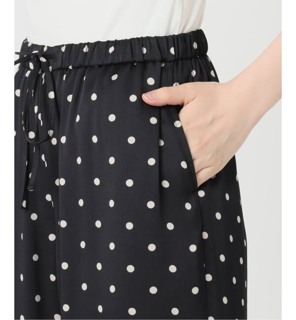 Spick and Span「《セットアップ可 / 予約》レースドッキングドットサテンパンツ」|その他|