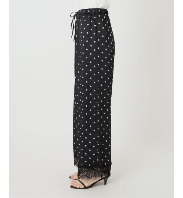 Spick and Span「《セットアップ可 / 予約》レースドッキングドットサテンパンツ」|その他|