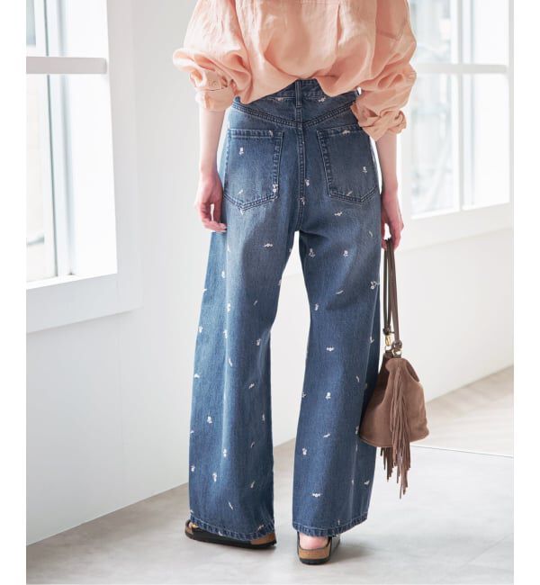 U by SPICK&SPAN「ワイドバギーバレルパンツ」|デニム|