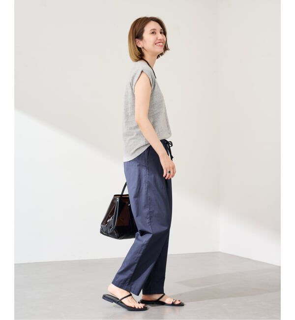 FRAMeWORK「コットンサテンサルエルパンツ」|スラックス|