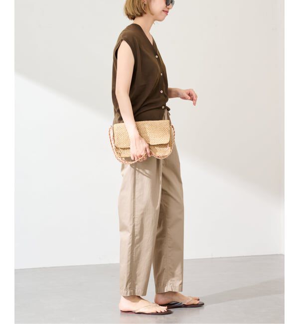 FRAMeWORK「コットンサテンサルエルパンツ」|スラックス|
