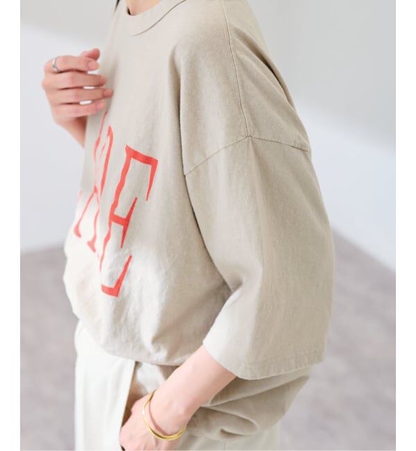 FRAMeWORK「《追加》ラフィー天竺ネームロゴTEE2」|Tシャツ・カットソー|
