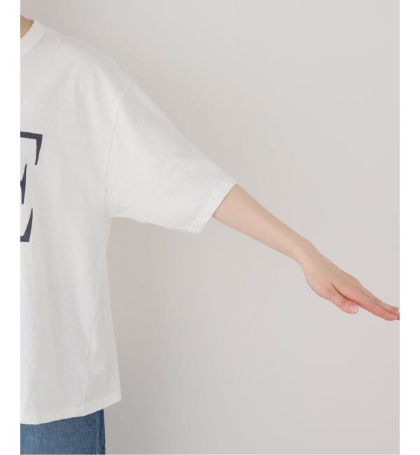 FRAMeWORK「《追加》ラフィー天竺ネームロゴTEE2」|Tシャツ・カットソー|