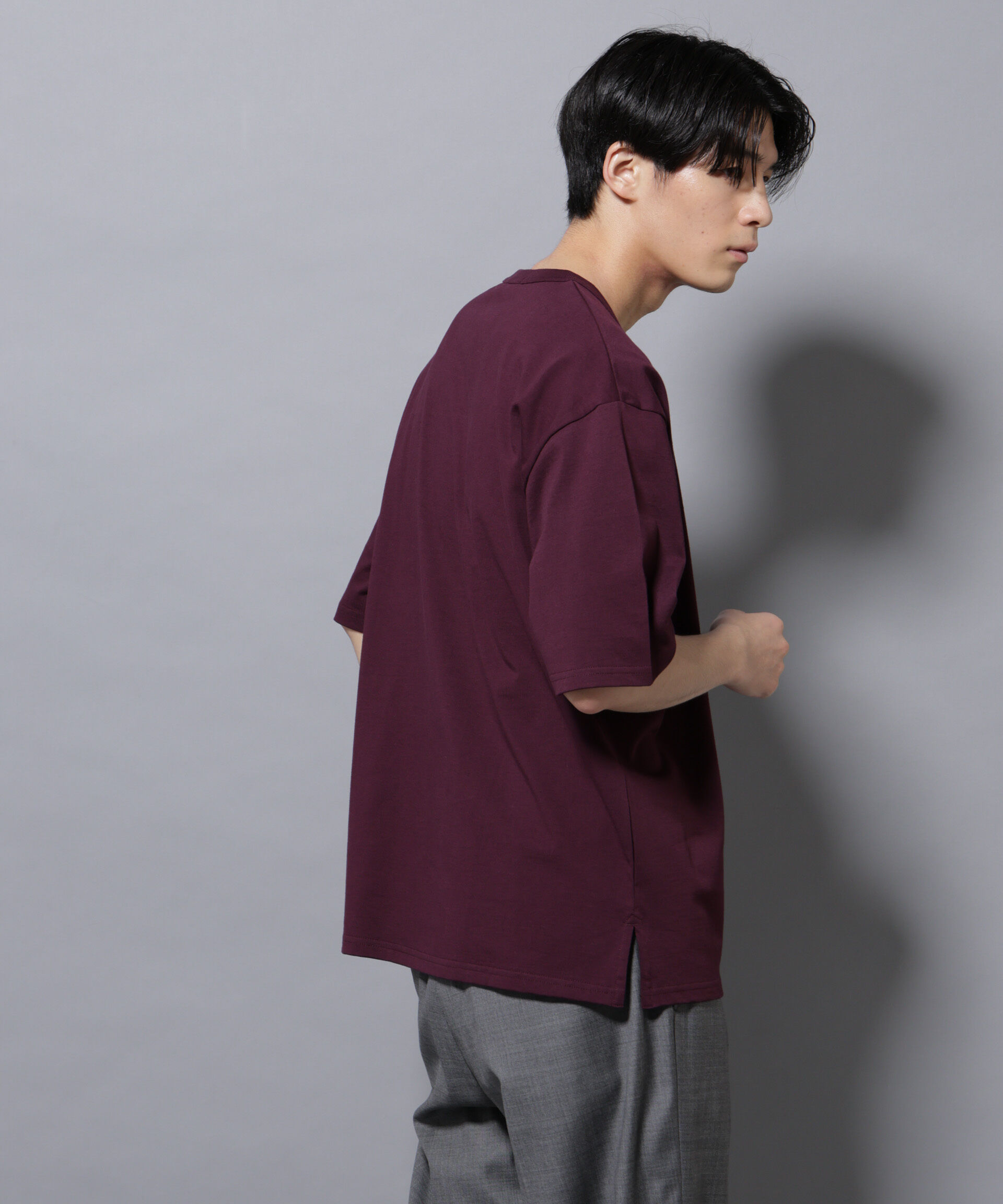 nano･universe「リラックスフットボールＴシャツ 半袖」|Tシャツ・カットソー|