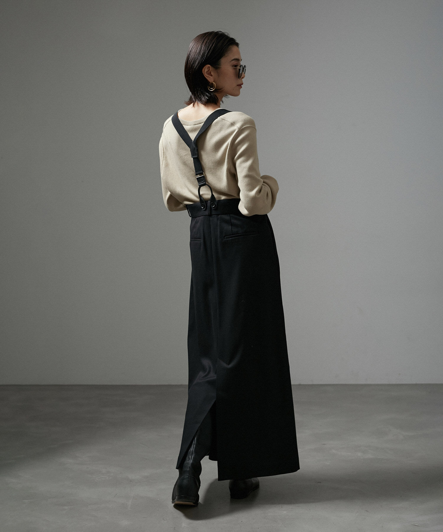 SALON adam et rope'「オーガニックコットンスムースVネックプルオーバー【洗える】」|ニット・セーター|