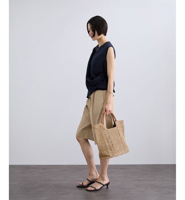SALON adam et rope'「【WEB限定】ストール付きマルチWAYノースリニット」|ニット・セーター|