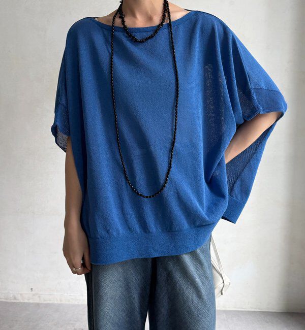  「和紙ポンチョプルオーバー」|Tシャツ・カットソー|