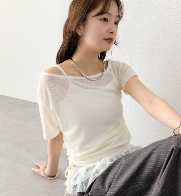  「ティアードキャミSETトップス」|Tシャツ・カットソー|