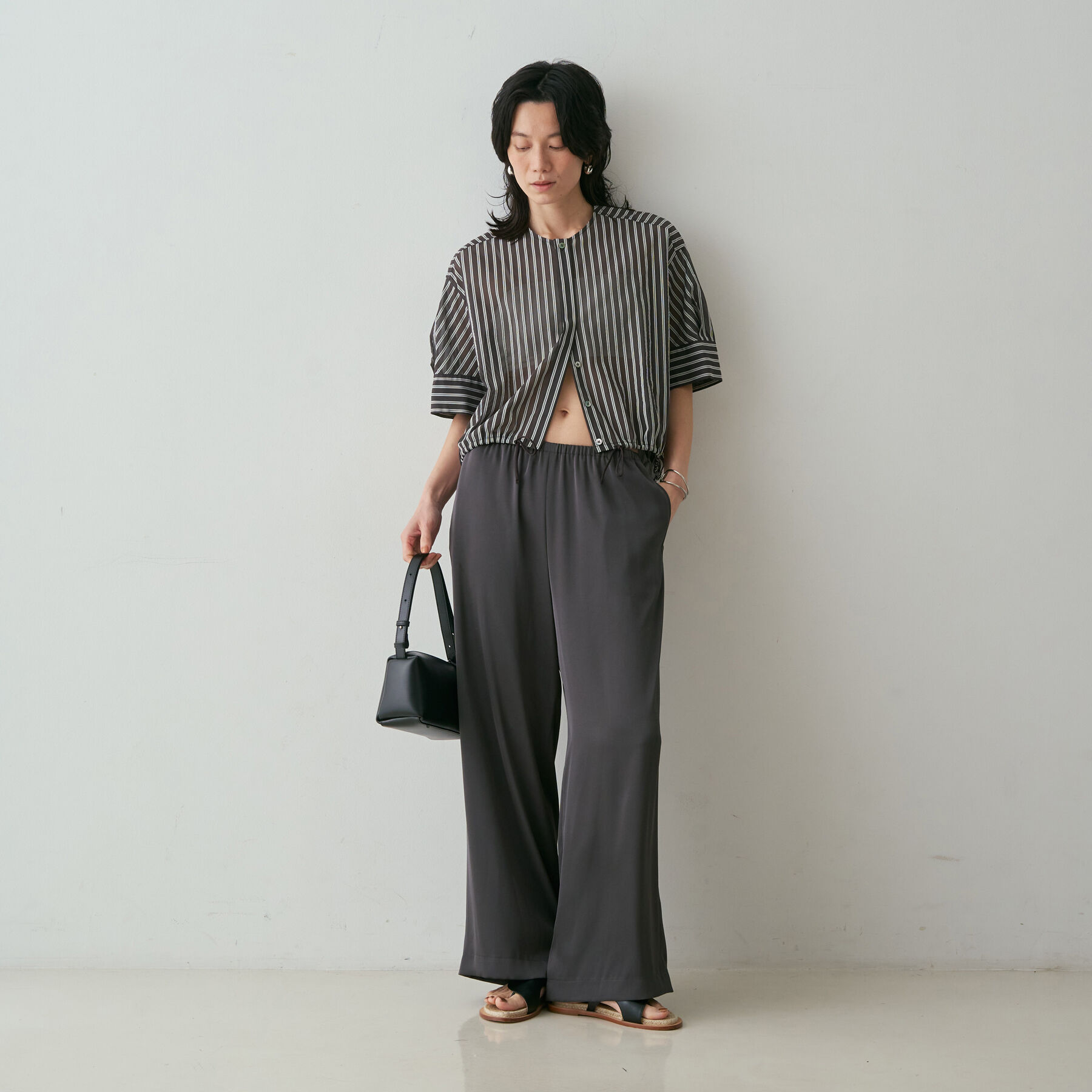 qualite「【Asuka Teramatsuさん着用/接触冷感・吸水速乾】クールサテンパンツ」|その他|
