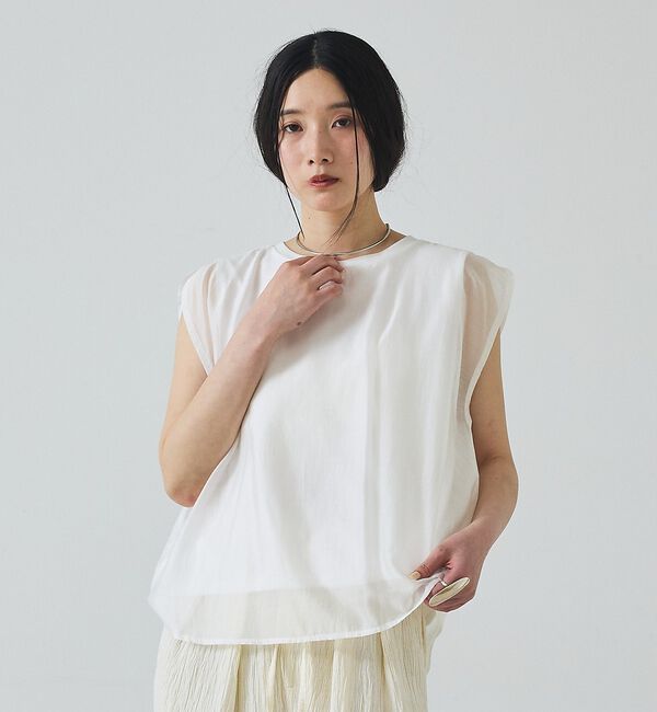 abahouse mavie「【シアー】レイヤードドッキングプルオーバー」|その他|