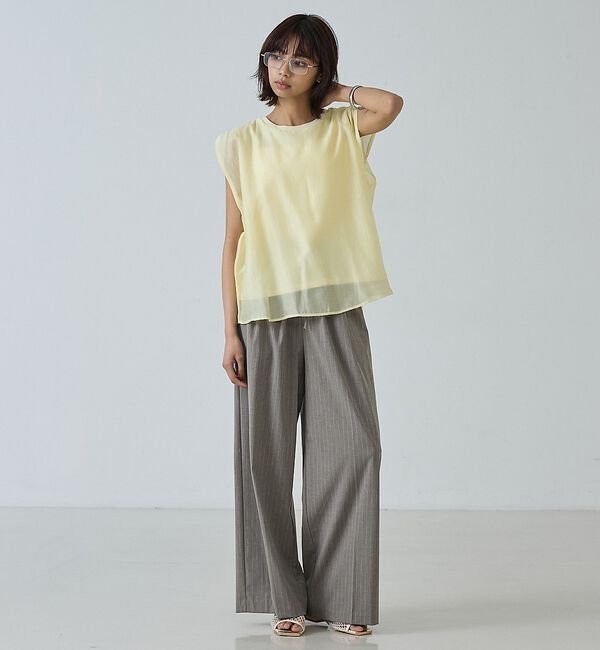 abahouse mavie「【シアー】レイヤードドッキングプルオーバー」|その他|