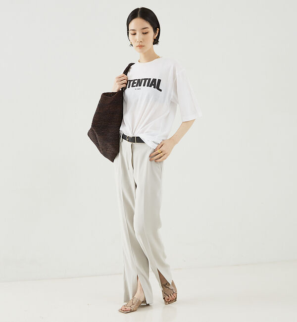 The Store by C' 「【COCUCA】フロント スリットパンツ」|スラックス|