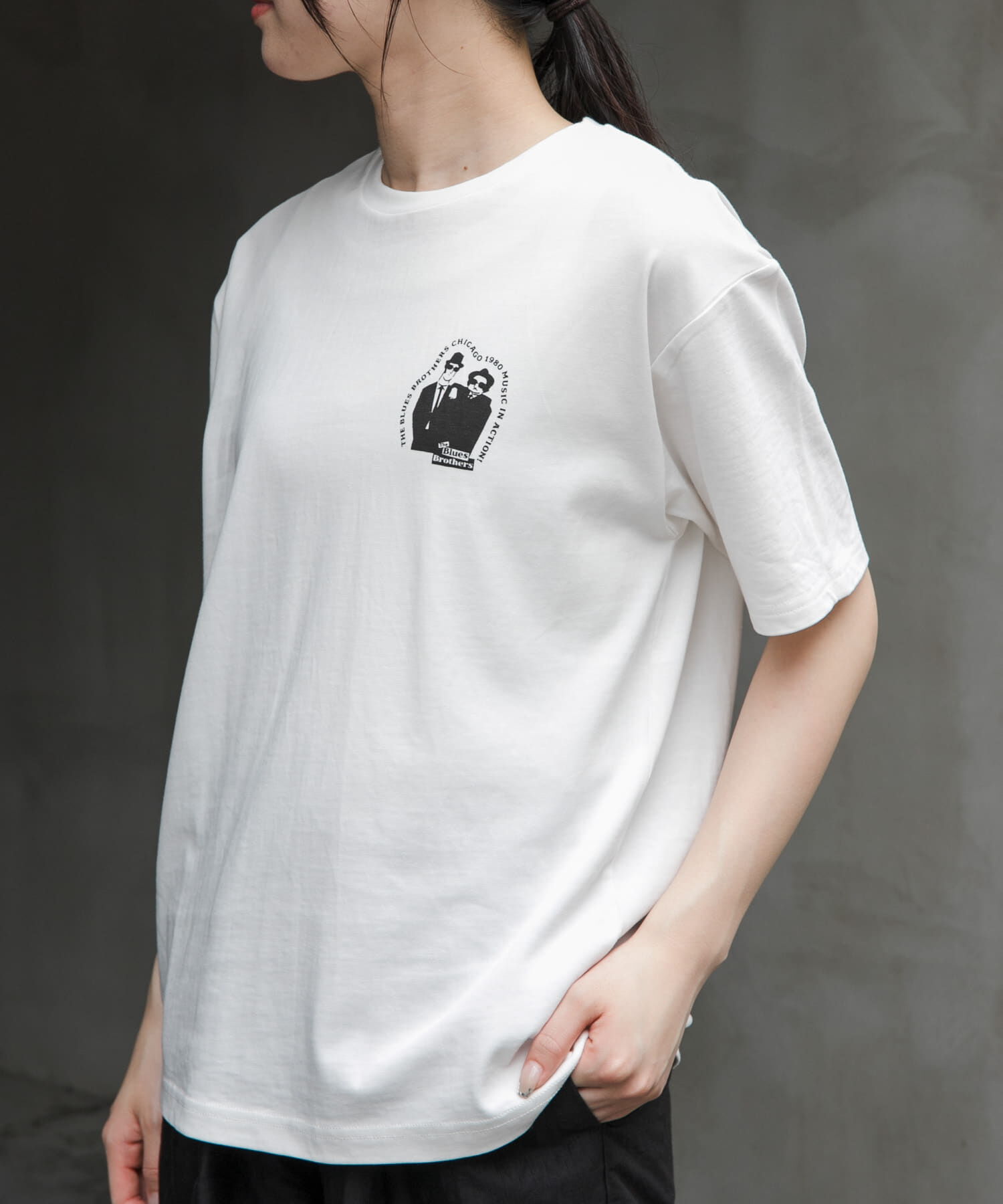 URBAN RESEARCH DOORS「FORK&SPOON　The Blues Brothers T-shirts」|Tシャツ・カットソー|オフホワイト