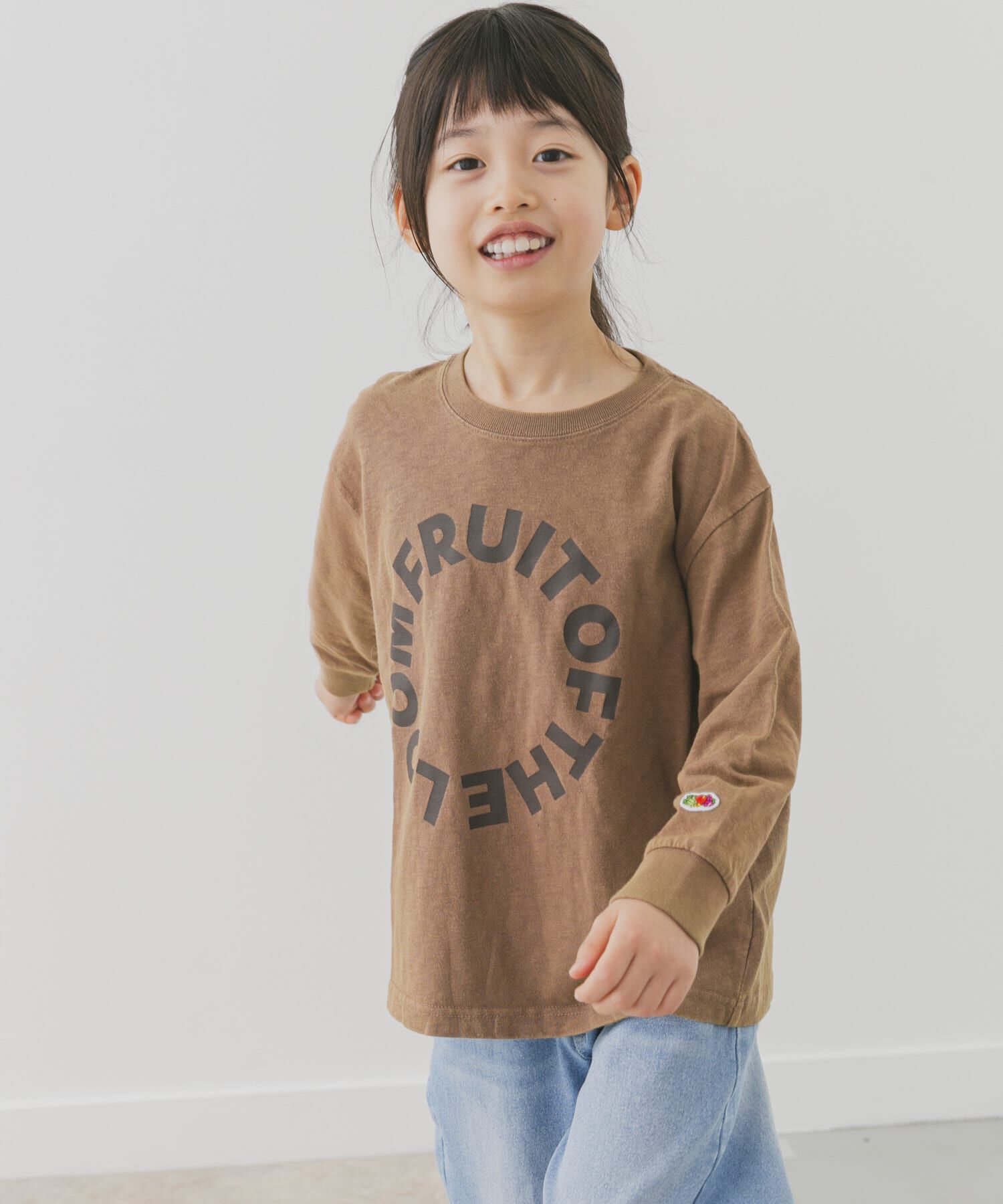 URBAN RESEARCH DOORS「『別注』FRUIT OF THE LOOM&times;DOORS　サークルロゴ長袖Tシャツ(KIDS)」|その他|