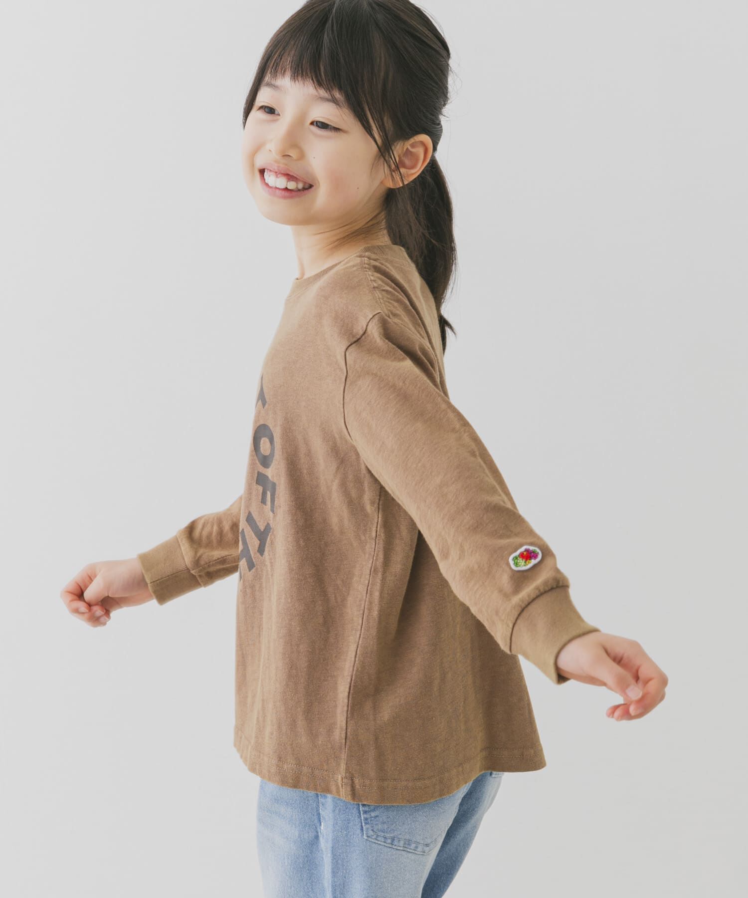 URBAN RESEARCH DOORS「『別注』FRUIT OF THE LOOM&times;DOORS　サークルロゴ長袖Tシャツ(KIDS)」|その他|