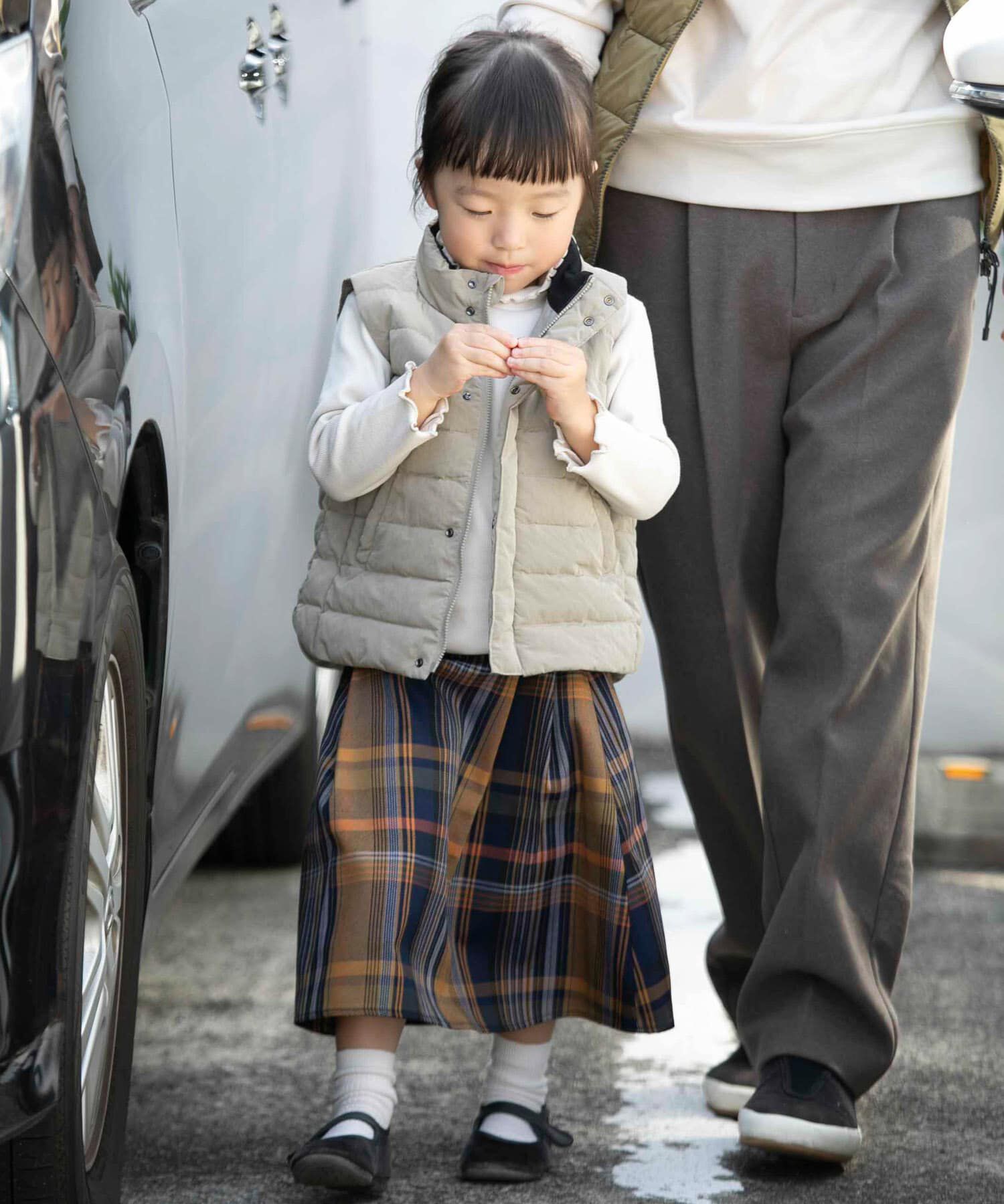 URBAN RESEARCH DOORS「『親子リンク』カラーチェックスカート(KIDS)」|その他|