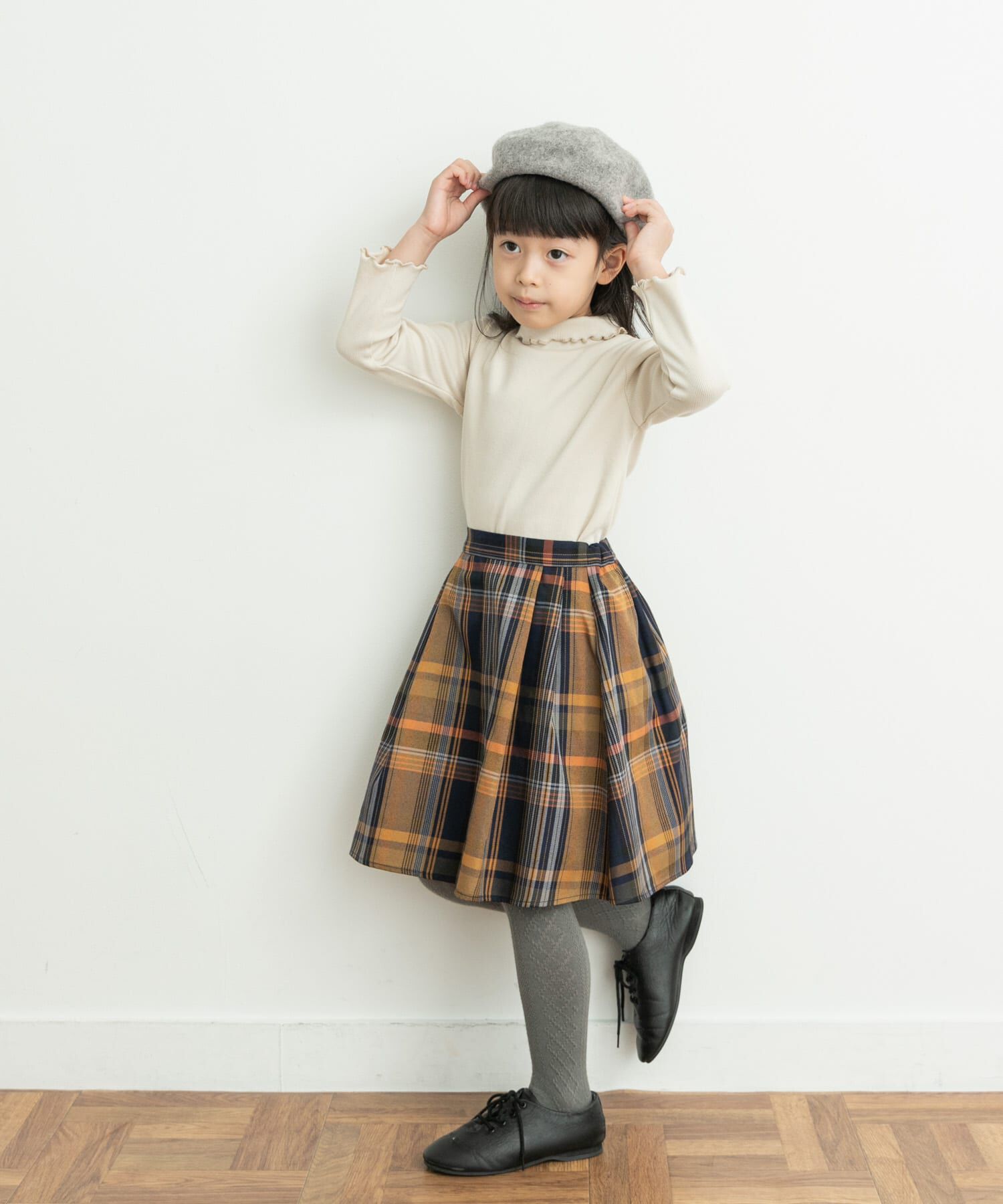 URBAN RESEARCH DOORS「『親子リンク』カラーチェックスカート(KIDS)」|その他|