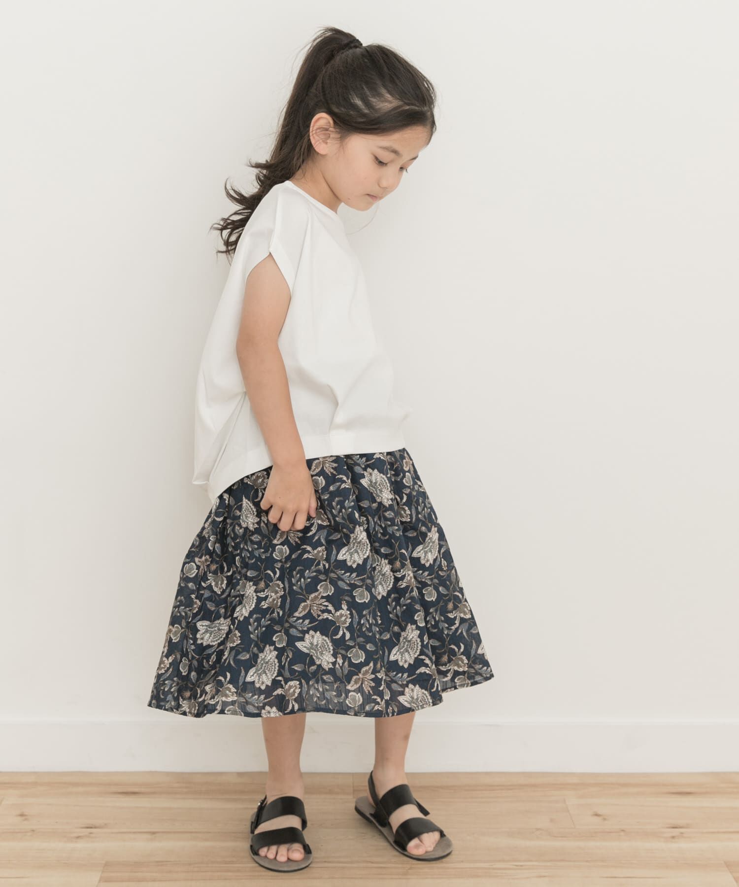 URBAN RESEARCH DOORS「『親子リンク』オリエンタルプリントギャザースカート(KIDS)」|その他|