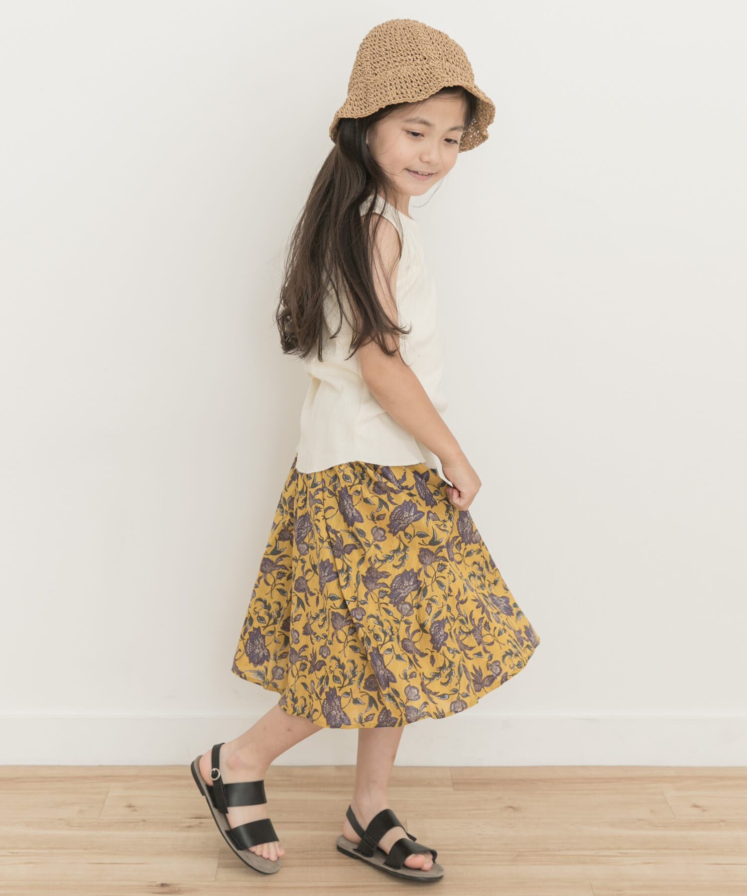 URBAN RESEARCH DOORS「『親子リンク』オリエンタルプリントギャザースカート(KIDS)」|その他|