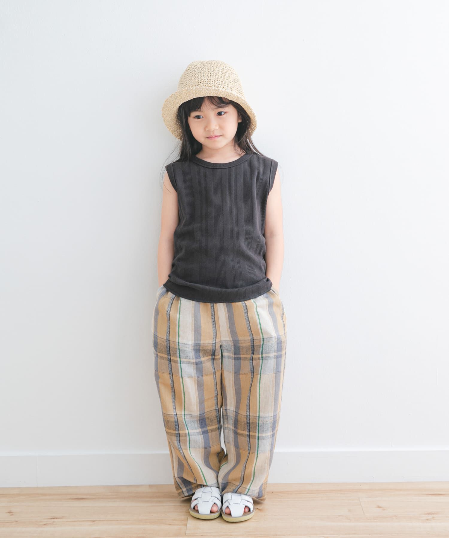 URBAN RESEARCH DOORS「『WEB/一部店舗限定サイズ』ノースリーブランダムリブカットソー(KIDS)」|その他|