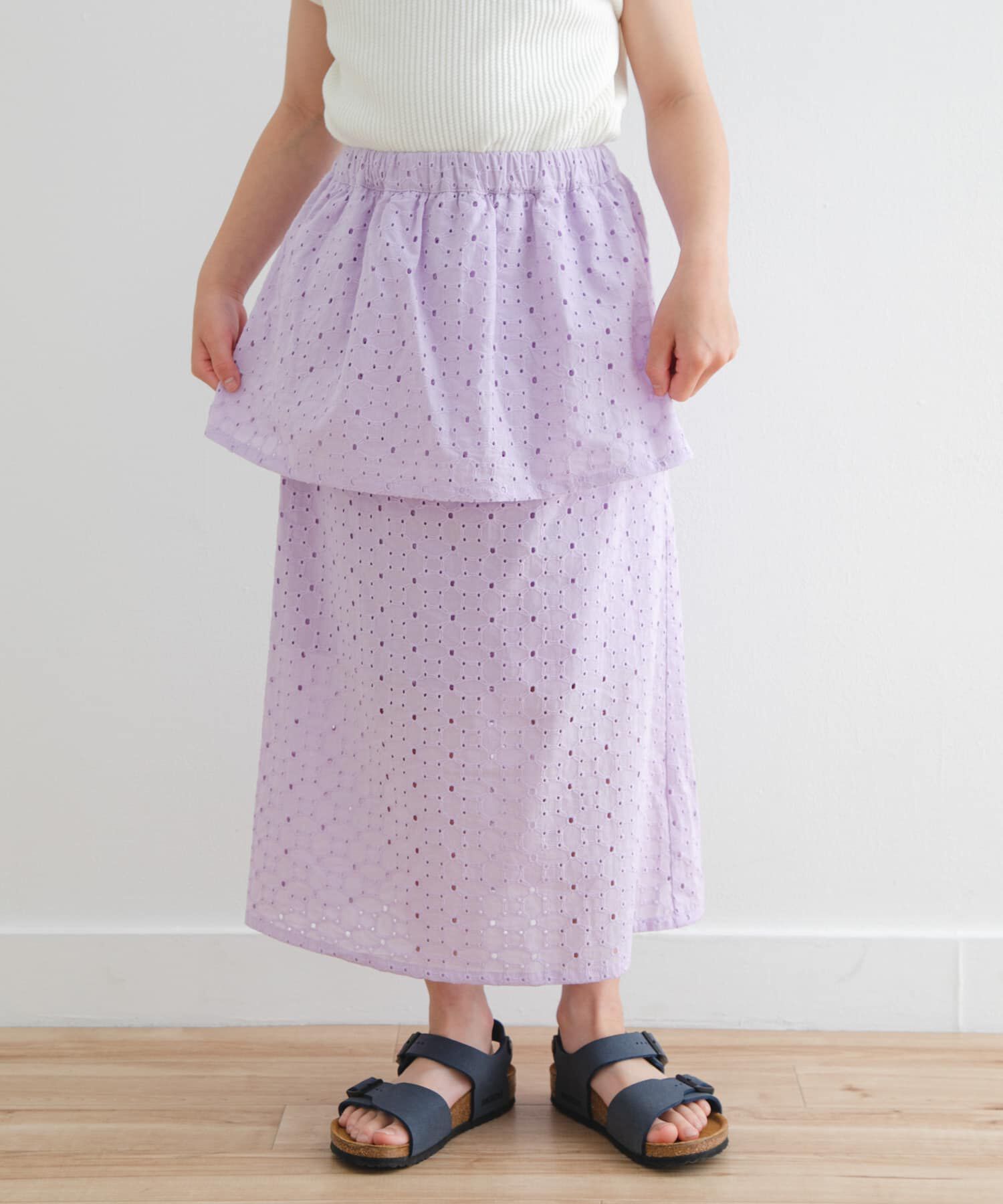 URBAN RESEARCH DOORS「コットンレースティアードスカート(KIDS)」|その他|