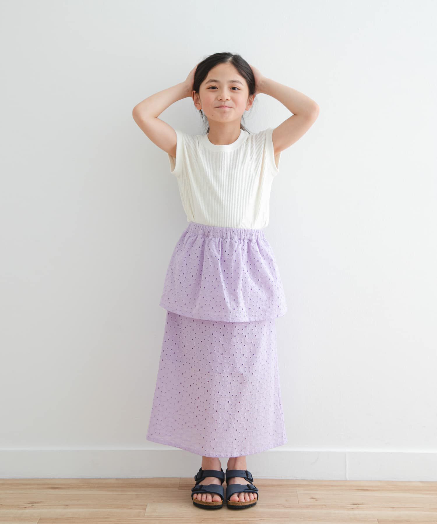 URBAN RESEARCH DOORS「コットンレースティアードスカート(KIDS)」|その他|