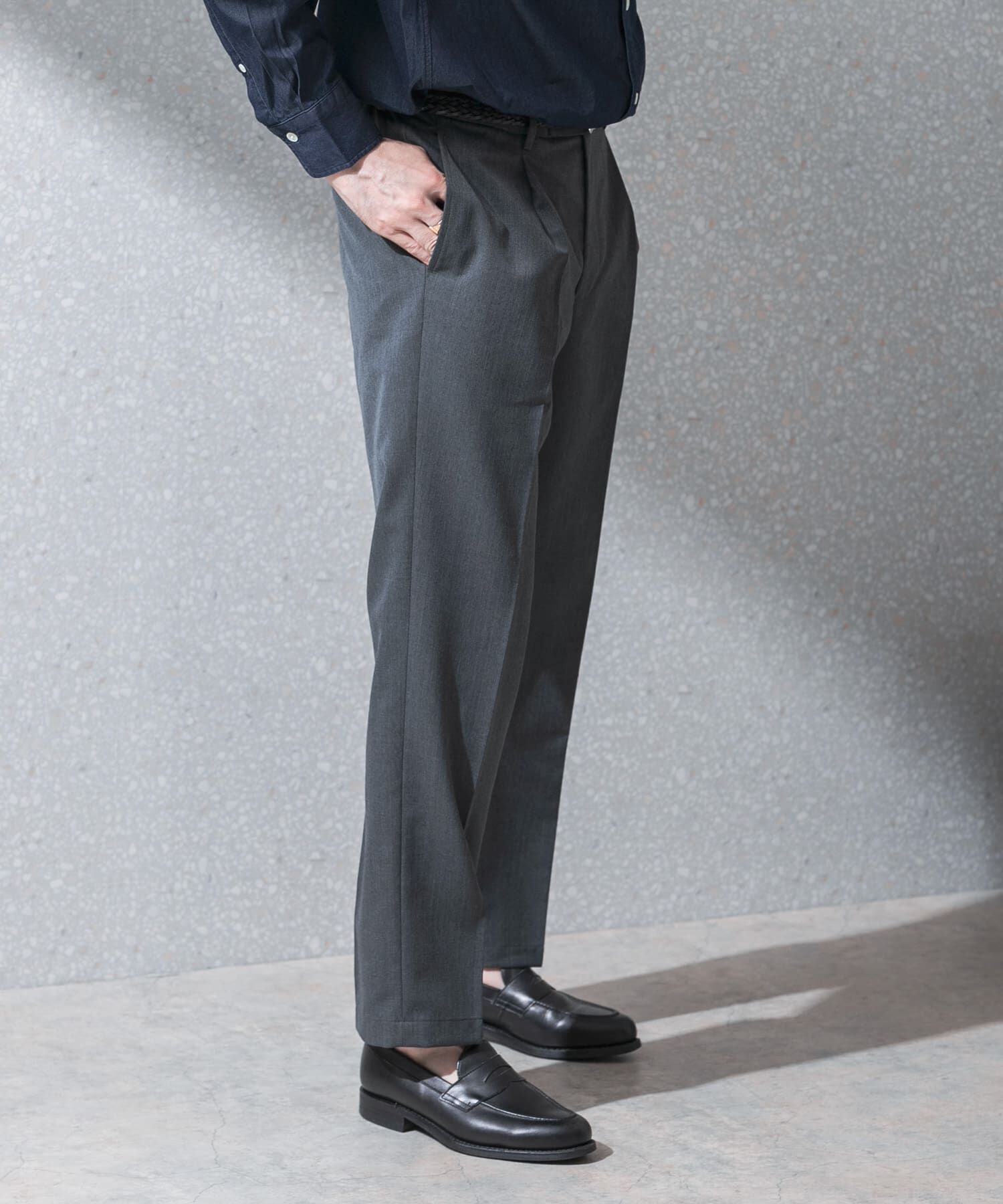 URBAN RESEARCH DOORS「『洗濯可/防シワ』LIFE STYLE TAILOR　クリアツイルウォッシャブルパンツ」|スラックス|