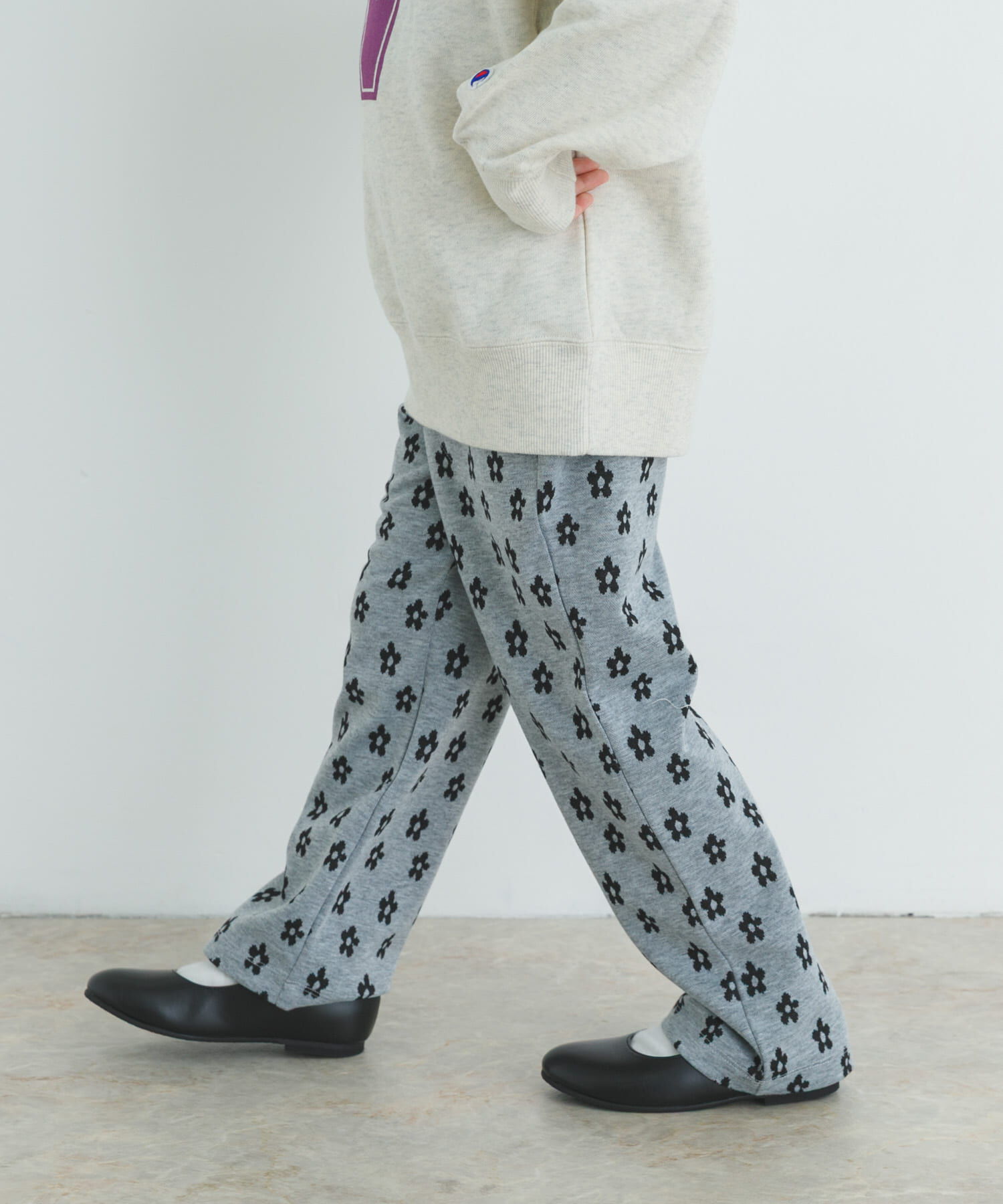 URBAN RESEARCH DOORS「『WEB/一部店舗限定サイズ』フラワージャガードパンツ(KIDS)」|その他|グレー