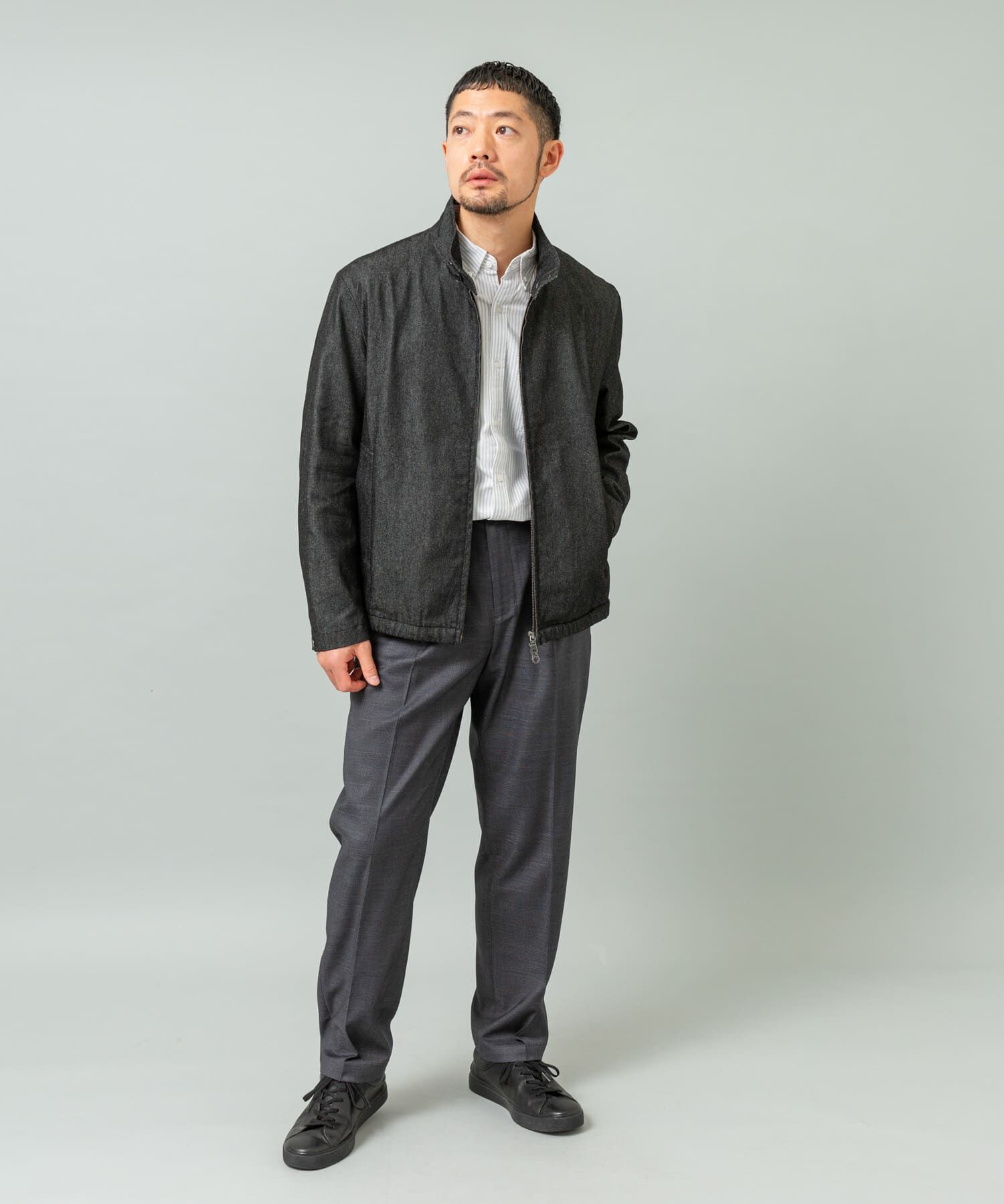 URBAN RESEARCH ROSSO「『WEB限定』デニムスタンドブルゾン」|ブルゾン・スタジャン|