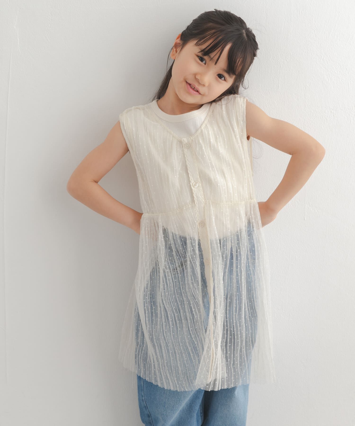 URBAN RESEARCH DOORS「『150サイズあり』チュールチュニック２WAYベスト(KIDS)」|その他|