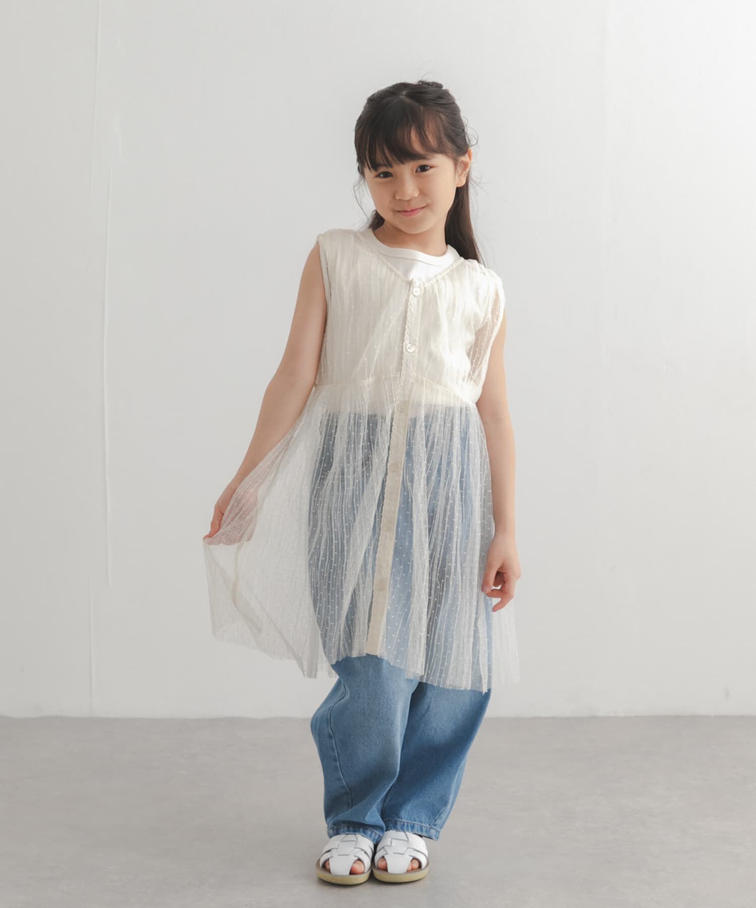 URBAN RESEARCH DOORS「『150サイズあり』チュールチュニック２WAYベスト(KIDS)」|その他|