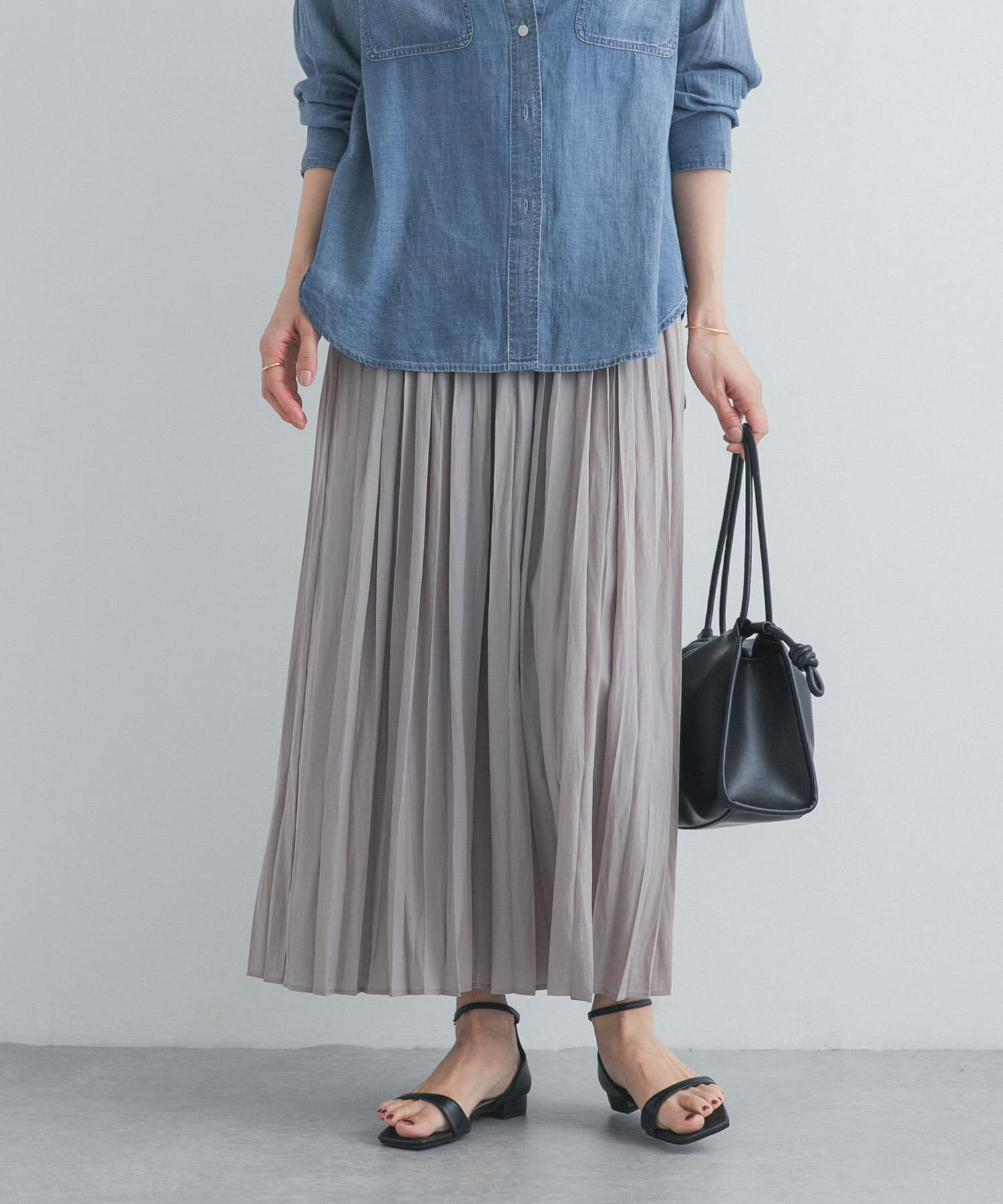 URBAN RESEARCH DOORS「ランダムプリーツスカート」|スカート|