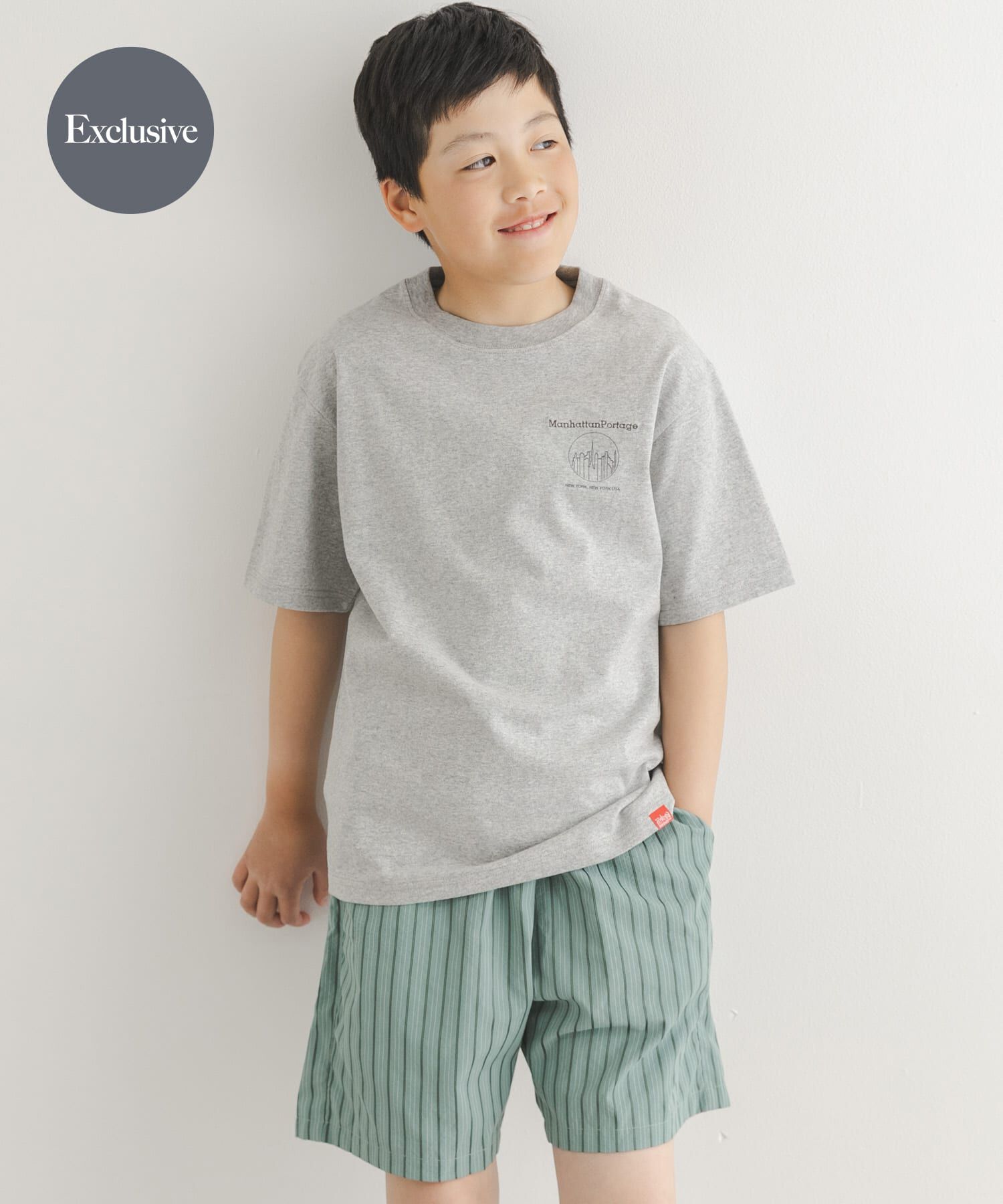 URBAN RESEARCH DOORS「『親子ﾘﾝｸ』『150ｻｲｽﾞ』『別注』MANHATTAN PORTAGE&times;DOORS 1ptﾌﾟﾘﾝﾄT  」|その他|グレー系その他