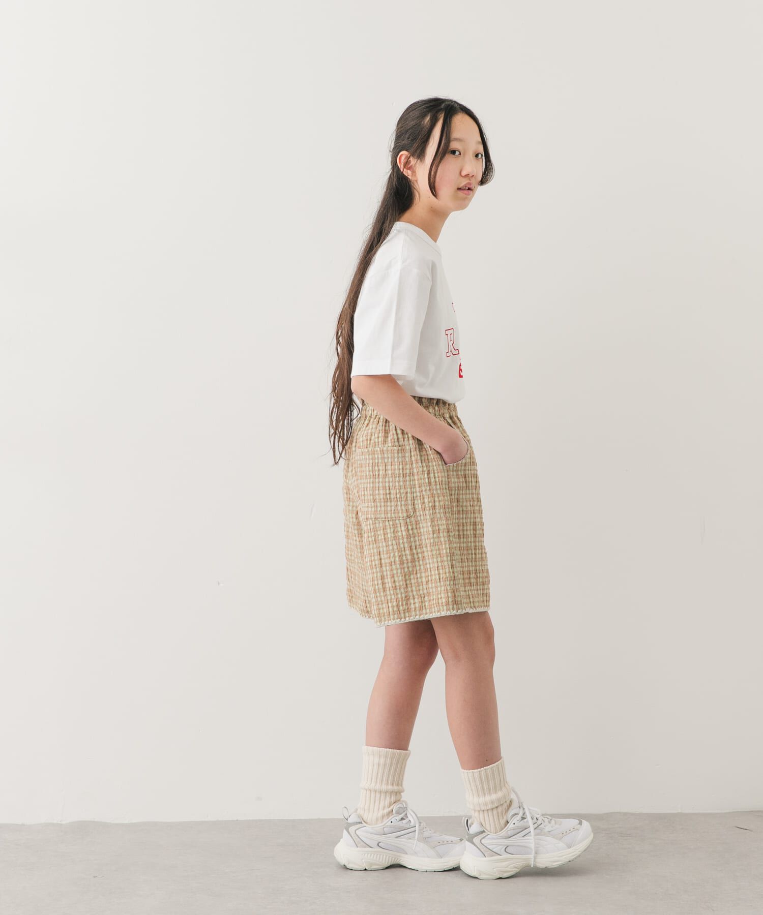URBAN RESEARCH DOORS「『150サイズあり』チェックキュロット(KIDS)」|その他|