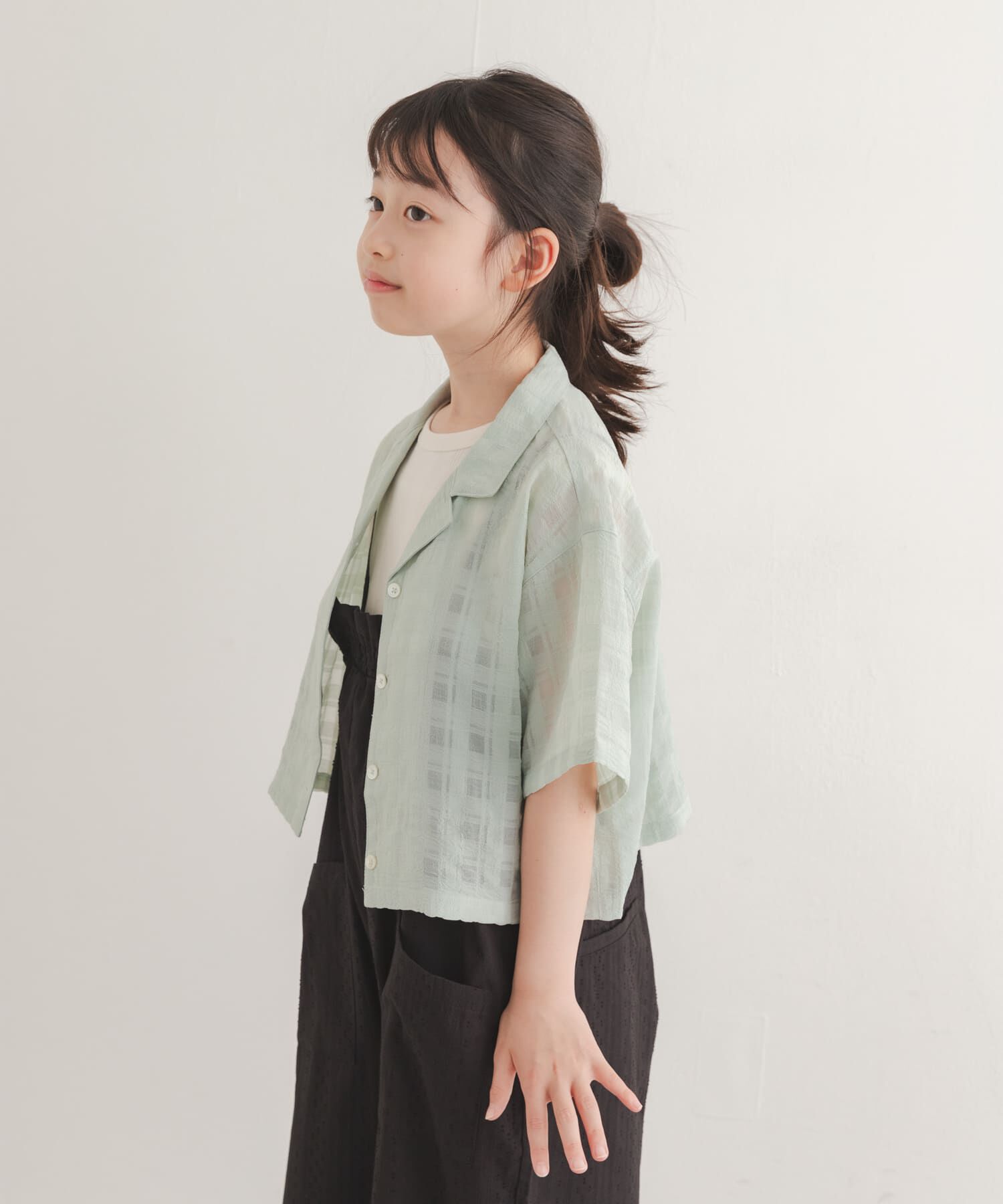URBAN RESEARCH DOORS「シアーチェックオープンカラーシャツ(KIDS)」|その他|