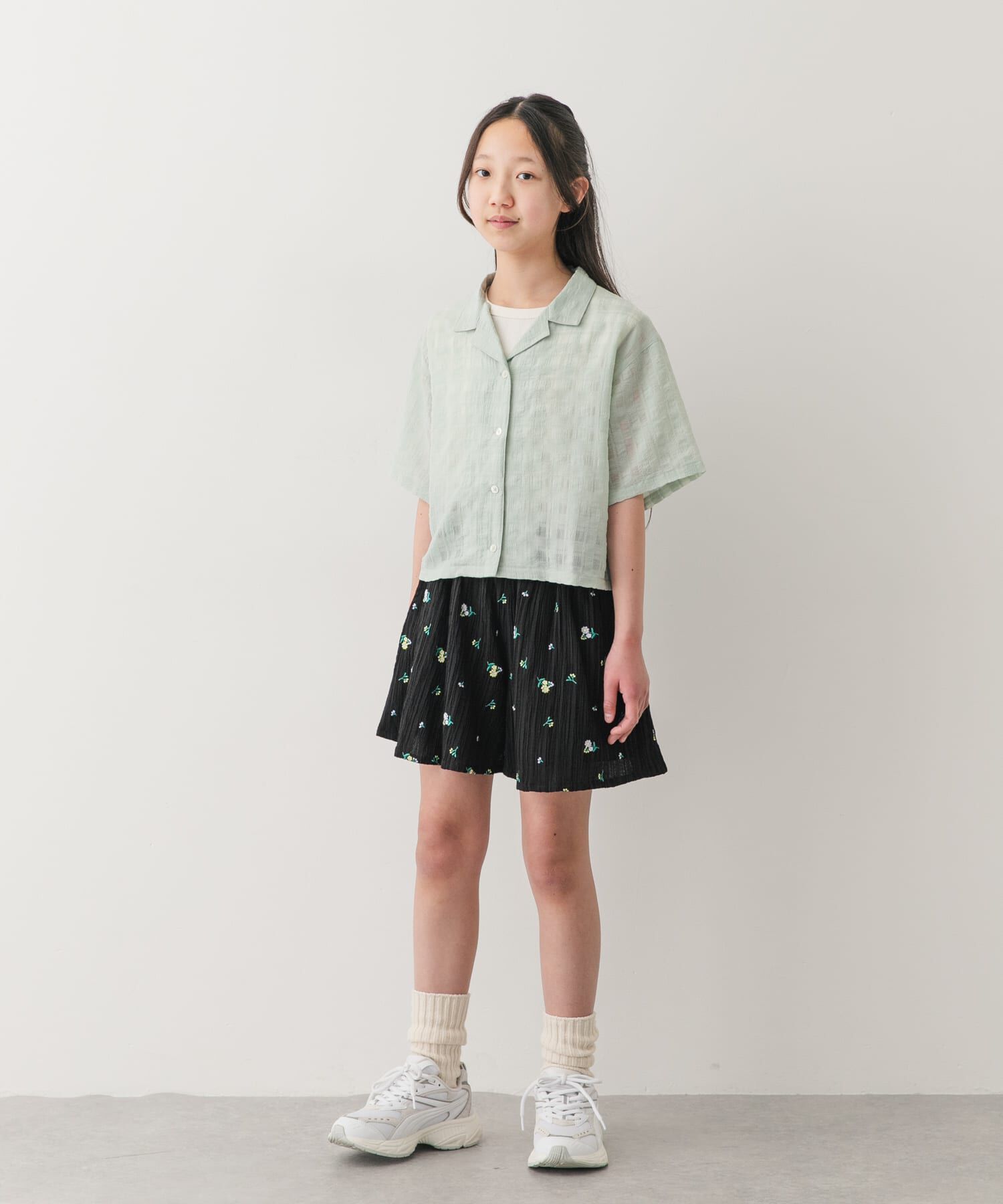 URBAN RESEARCH DOORS「『150サイズ』シアーチェックオープンカラーシャツ(KIDS)」|その他|