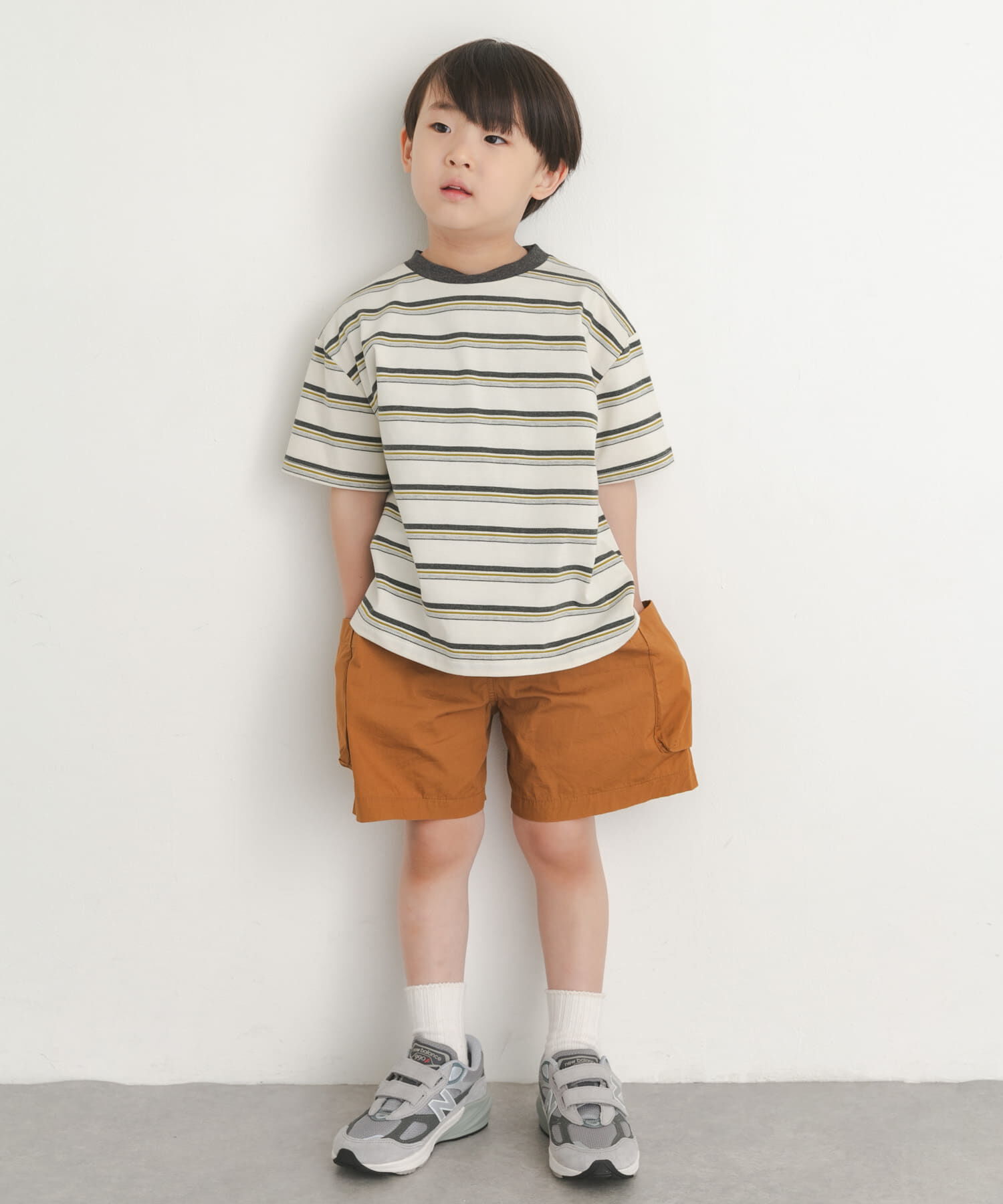 URBAN RESEARCH DOORS「『150サイズあり』ランダムボーダーワイドTシャツ(KIDS)」|その他|