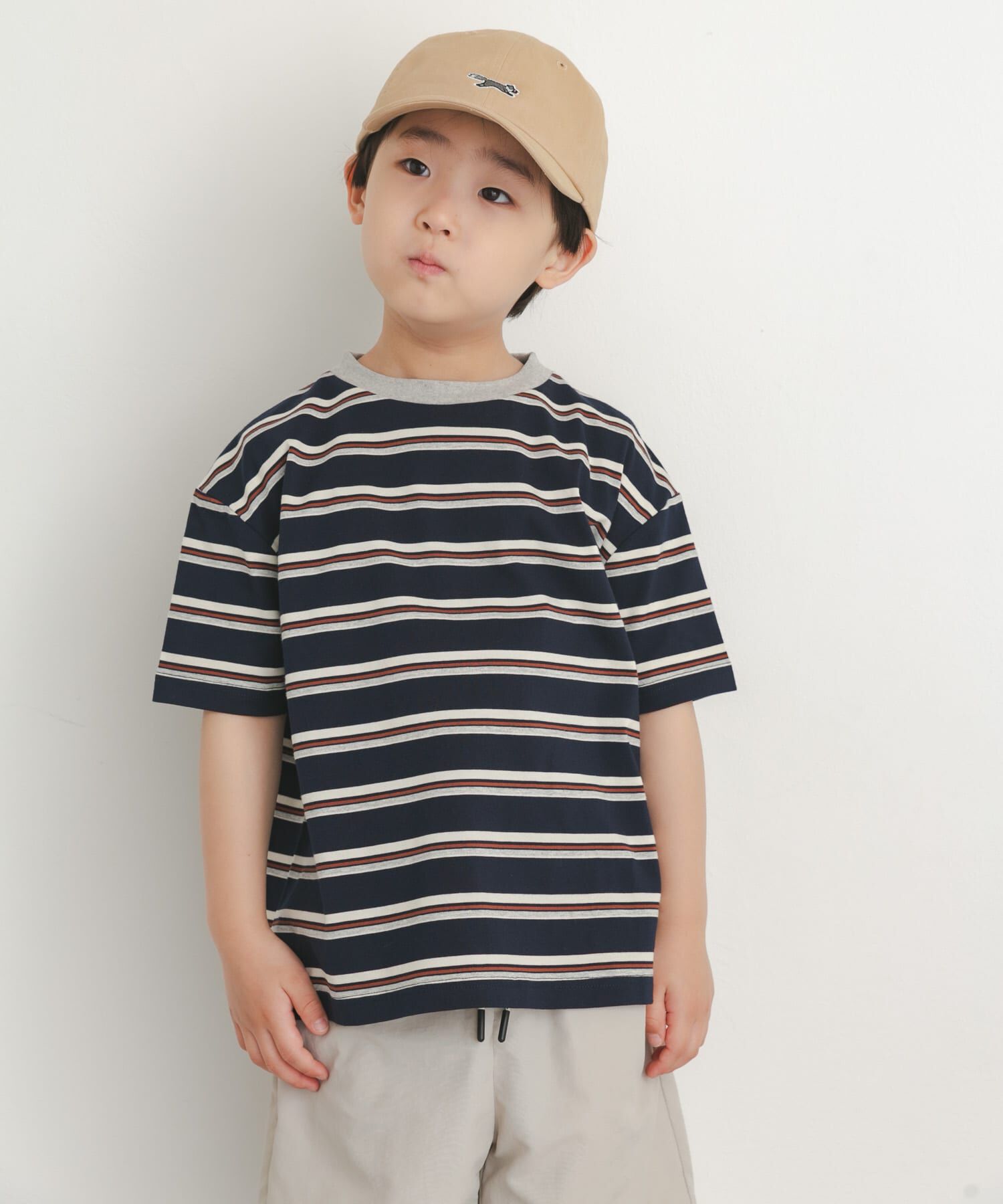 URBAN RESEARCH DOORS「『150サイズあり』ランダムボーダーワイドTシャツ(KIDS)」|その他|