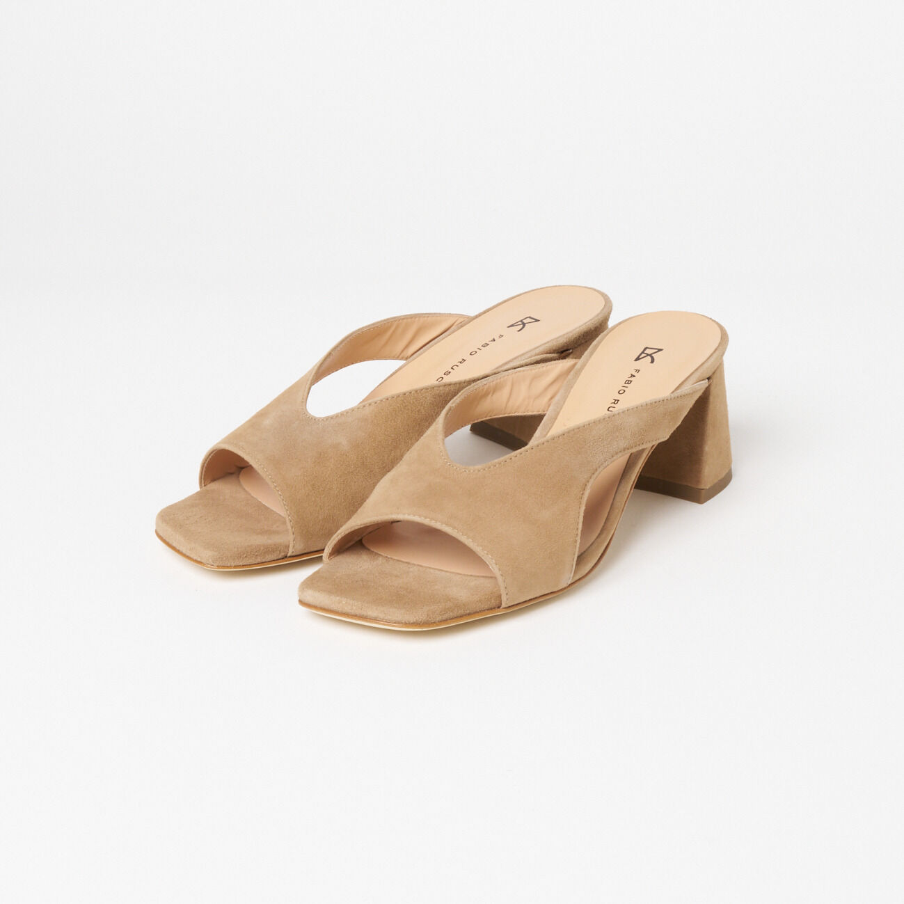 FABIO RUSCONI 「FABIO RUSCONI SQUARE TOE SANDAL」|サンダル|ダークブラウン