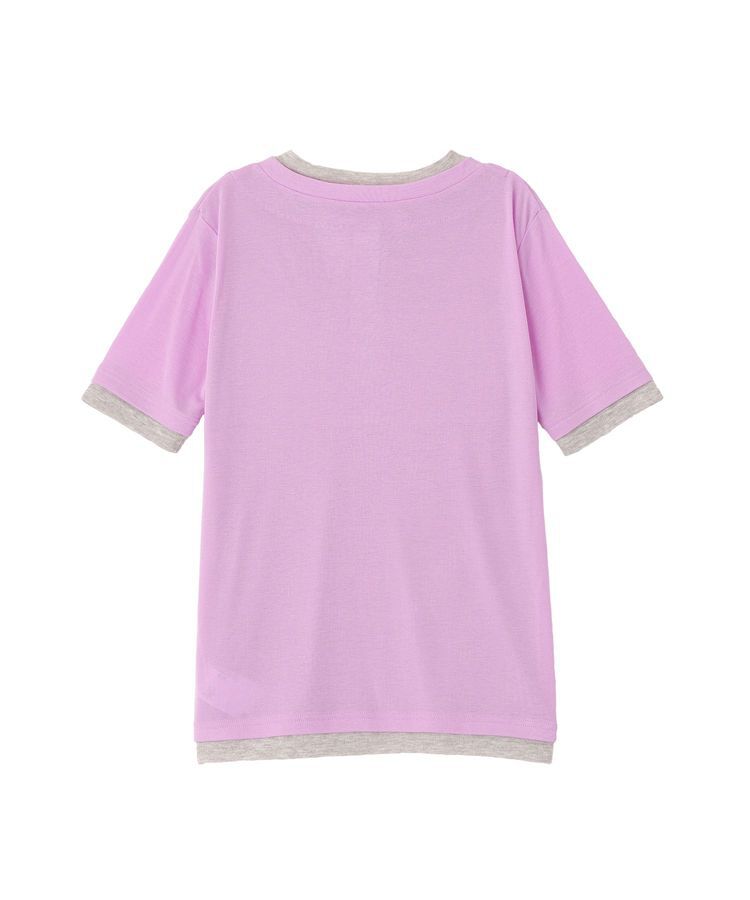 earth music&ecology「シアーレイヤード風5分袖プルオーバー」|Tシャツ・カットソー|