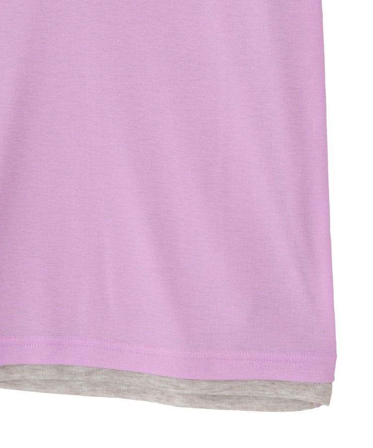 earth music&ecology「シアーレイヤード風5分袖プルオーバー」|Tシャツ・カットソー|