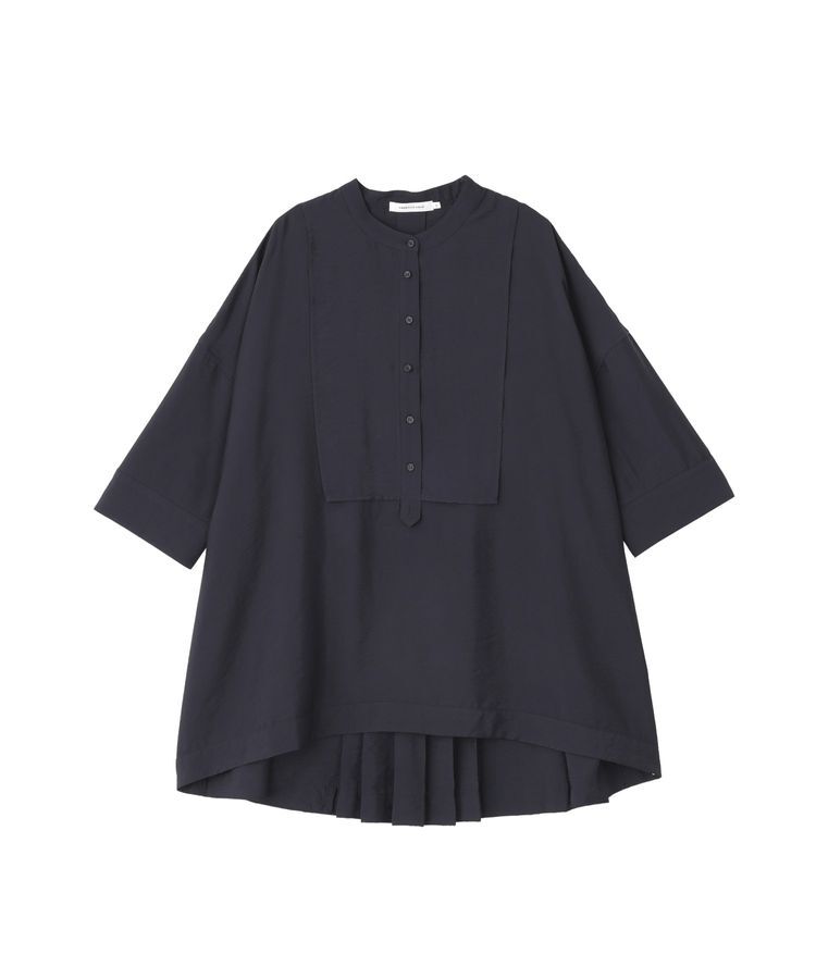AMERICAN HOLIC「【WEB限定】接触冷感バンドカラーシャツチュニック」|シャツ・ブラウス|Navy