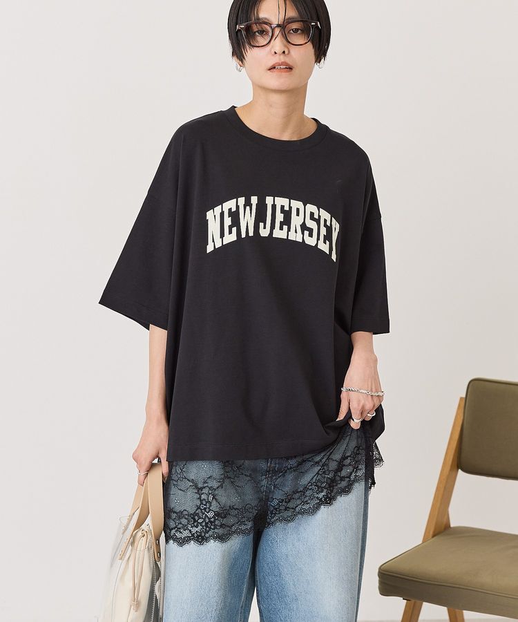 AMERICAN HOLIC「カレッジロゴレースドッキングTシャツ」|Tシャツ・カットソー|