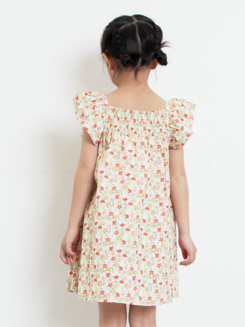 Samansa Mos2 Lagom「☆シャーリング花柄ワンピース」|ワンピース|